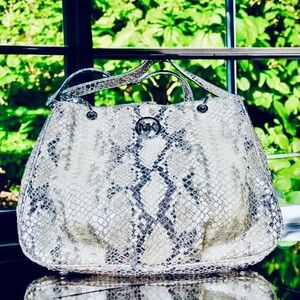 Michael Kors Python Embossed Leather Bag